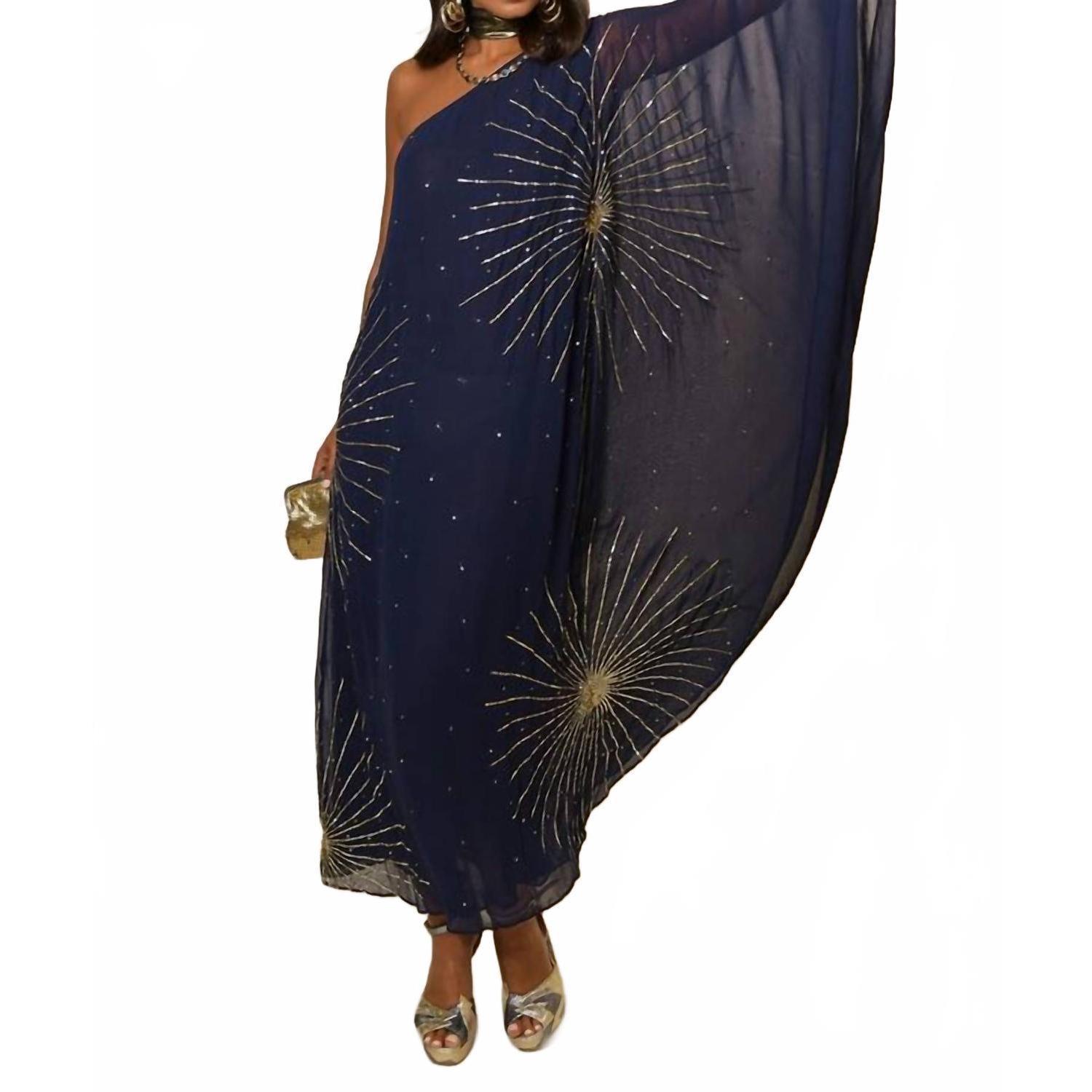 New Rixo Liza Star Dress - Petite In Midnight Star